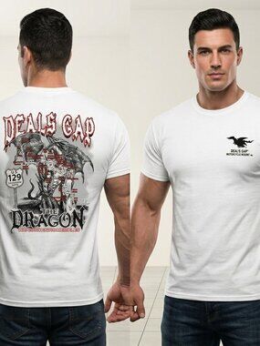 Vintage 90s Deals Gap Tail of the Dragon T-Shirt L Made in USA 318 Curves US 129